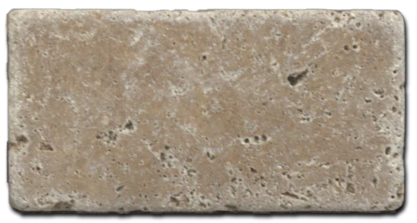 Antique Noce 3x6 Subway Tumbled Travertine Tile