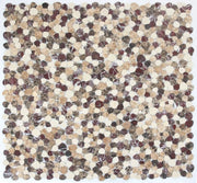 Aphrodite Burgundy Brown Mosaic