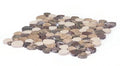 Aphrodite Burgundy Brown Mosaic