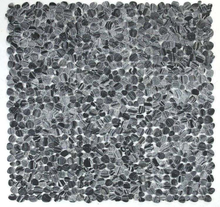 Aphrodite Dark Grain 2x2 Marble Mosaic