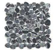 Aphrodite Dark Grain 2x2 Marble Mosaic