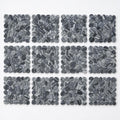 Aphrodite Dark Grain 2x2 Marble Mosaic close-up