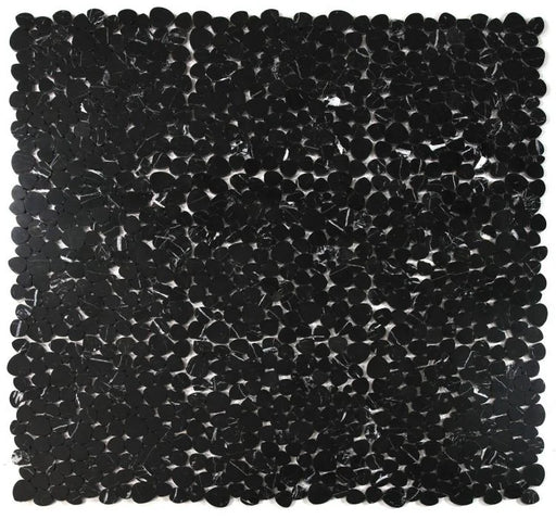 Aphrodite Marquina 2x2 Honed Marble Mosaic