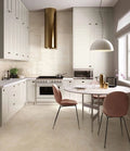 Appia Cross Cut Beige 24x48 Polished Travertine Look Porcelain Tile