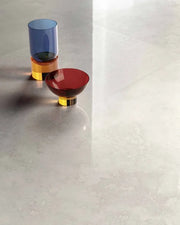 Appia Cross Cut White 24x48 Polished Travertine Look Porcelain Tile