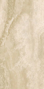 Appia Vein Cut Beige 12x24 Polished Travertine Look Porcelain Tile