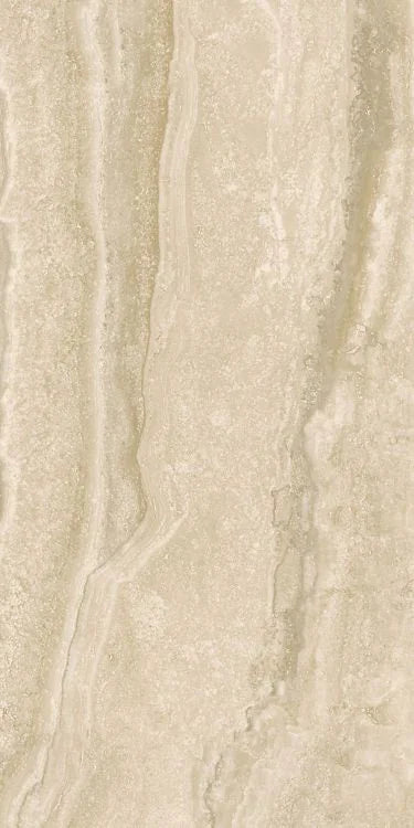Appia Vein Cut Beige 12x24 Polished Travertine Look Porcelain Tile