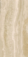 Appia Vein Cut Beige 12x24 Polished Travertine Look Porcelain Tile