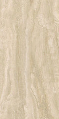 Appia Vein Cut Beige 12x24 Polished Travertine Look Porcelain Tile