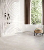Appia Vein Cut White 24x48 Matte Stone Look Porcelain Tile