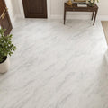 Arabescato Carrara 12x12 Honed Marble Tile — Foyer floor