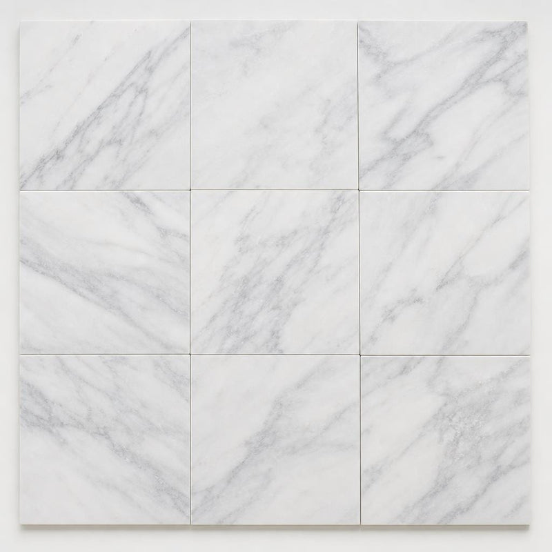 Arabescato Carrara 12x12 Polished Marble Tile close-up