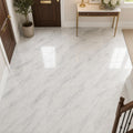 Arabescato Carrara 12x12 Polished Marble Tile — Foyer floor