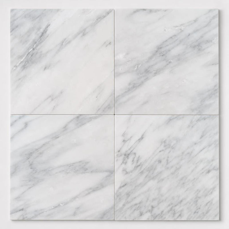 Arabescato Carrara 18x18 Polished Marble Tile close-up