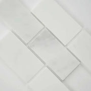 Arabescato Carrara 3x6 Honed Marble Tile