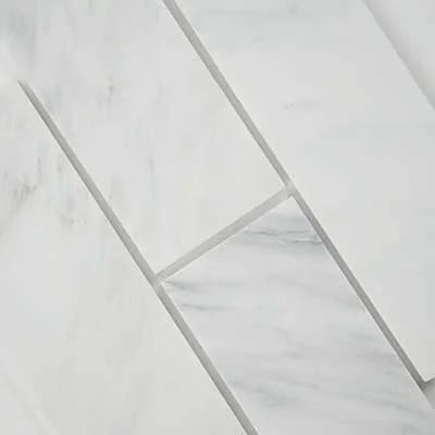 Arabescato Carrara 4x12 Honed Marble Tile