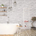 Arabescato Carrara 6x24 Panel Splitface Marble Ledger Stone