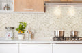 Arabescato Venato White 1x2 Herringbone Honed Marble Mosaic Tile