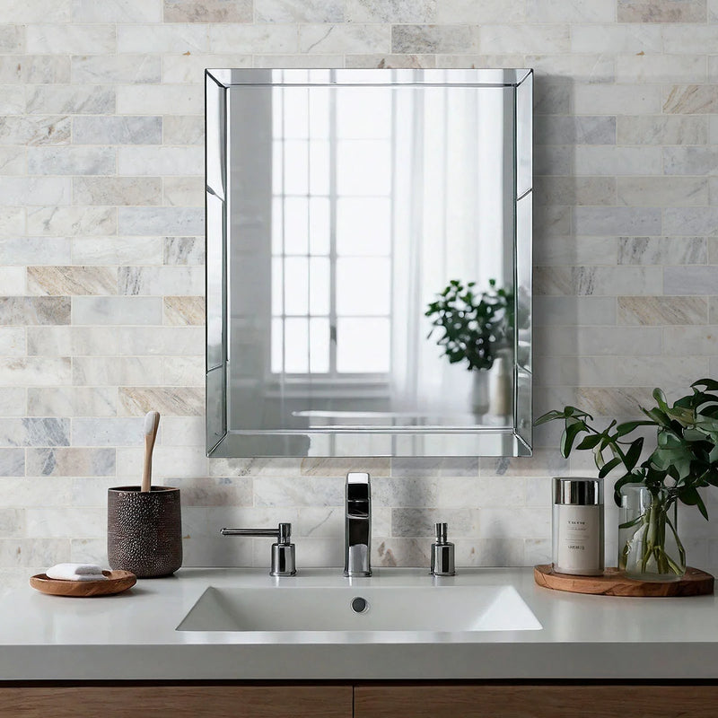 Arabescato Venato White 2x6 Honed Marble Mosaic Tile