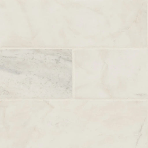 Arabescato Venato White 4x12 Honed Marble Tile