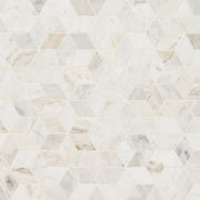 Arabescato Venato White Cube Honed Marble Mosaic Tile