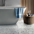 Arabescato Venato White Cube Honed Marble Mosaic Tile