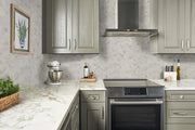 Arabescato Venato White Cube Honed Marble Mosaic Tile