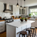 Arabescato Venato White Picket Honed Marble Mosaic Tile