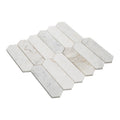 Arabescato Venato White Picket Honed Marble Mosaic Tile