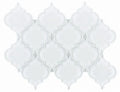 Arabesque White Shining Glass Mosaic