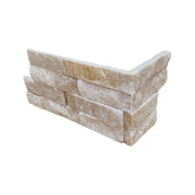 Rockmount Arctic Golden Ledger Corner Splitface Quartzite Ledger Stone