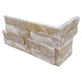 Arctic Golden 6x18 Corner Splitface Quartzite Ledger Stone