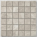 Arctic Gray 2x2 Square Honed Limestone Mosaic close-up