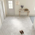 Arctic Gray Limestone Tile 12x12 Honed 3/8 inch — Foyer floor