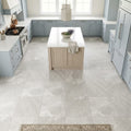 Arctic Gray Limestone Tile 12x12 Honed 3/8 inch — Kitchen floor