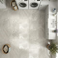 Arctic Gray Limestone Tile 12x12 Polished 3/8 inch — Laundry Room floor