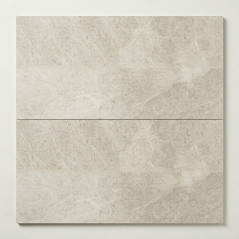 Arctic Gray Limestone Tile 12x24 Honed close-up