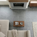 Arctic Mist Quartzite Natural 21 x 21 x 2 Quartzite Column Cap Cap 20x20 tile — Family Room floor
