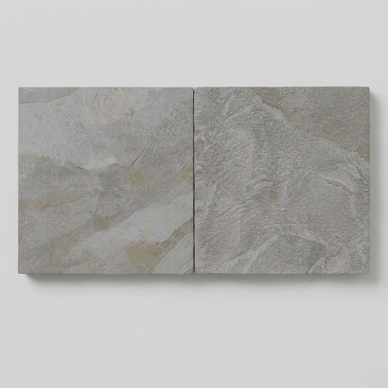 Arctic Mist Quartzite Natural 24 x 24 x 2 Quartzite Column Cap Cap 24x24 close-up