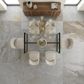 Arctic Mist Quartzite Natural 24 x 24 x 2 Quartzite Column Cap Cap 24x24 tile — Dining Room floor