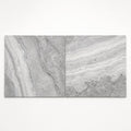Arctic Silver 24x24 Tumbled Travertine Paver close-up