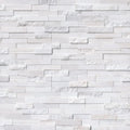 Arctic White 6x18 Corner Multi Finish Marble Ledger Stone