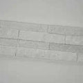 Arctic White Mini 4.5x16 Splitface Marble Ledger Stone