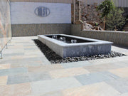 Arctic White 6x24 Panel Splitface Marble Ledger Stone