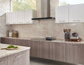 Arctic White 6x24 Panel Splitface Marble Ledger Stone