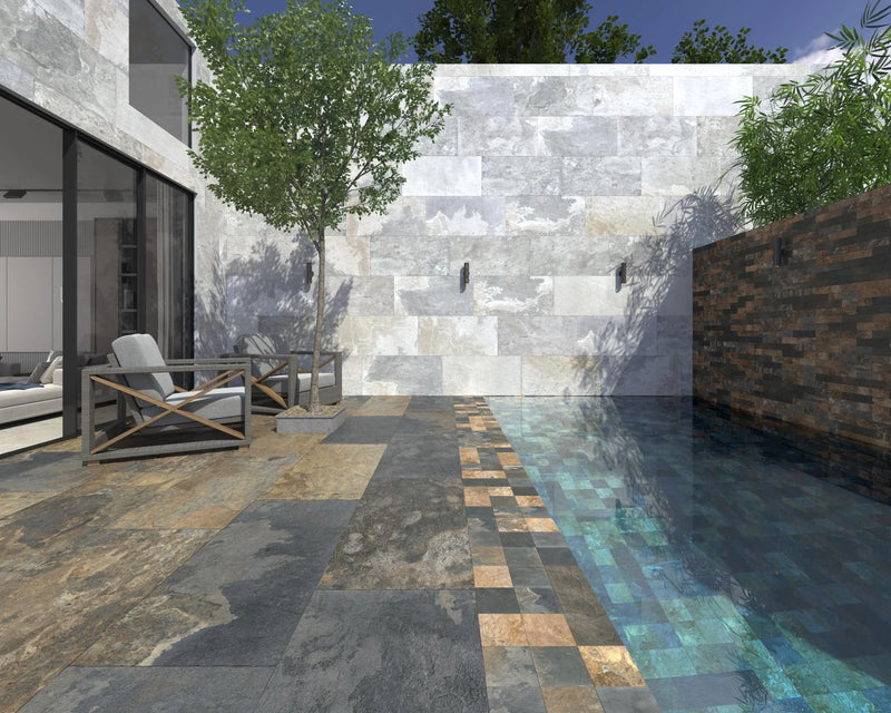 Ardesia Multicolore 23.6x47.2 Large Matte Ceramic Tile