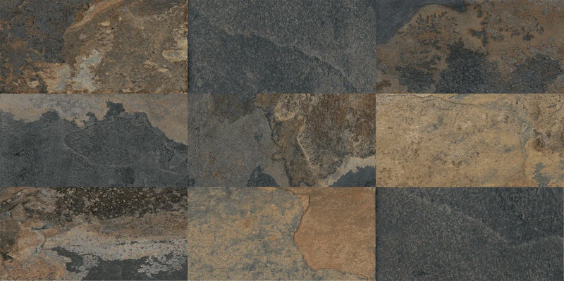Ardesia Multicolore 23.6x47.2 Large Matte Ceramic Tile