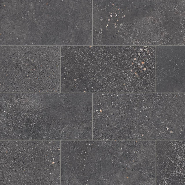 Area 51 Black 24x12 Field Matte Ceramic Tile