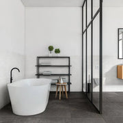 Area 51 Black 24x24 Matte Ceramic Field Tile