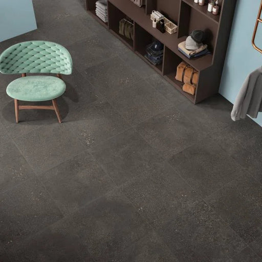 Area 51 Black 24x24 Matte Ceramic Field Tile